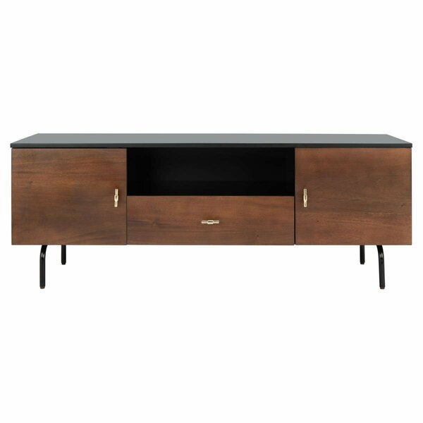 Safavieh Genevieve Media Stand Black & Walnut MED5000F